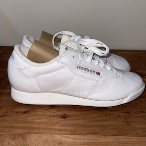 Reebok Princess White Classic Sneakers Sz 9.5 Cheerleading Walking Gym Running